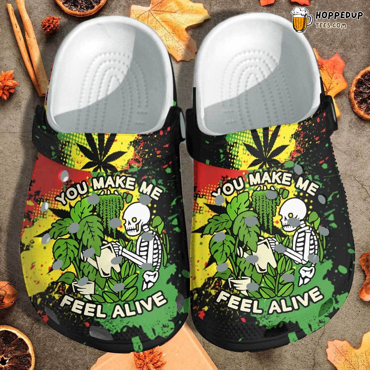 Green Plant Inspired Classic Comfortable Stylish Clogs Shoes Design