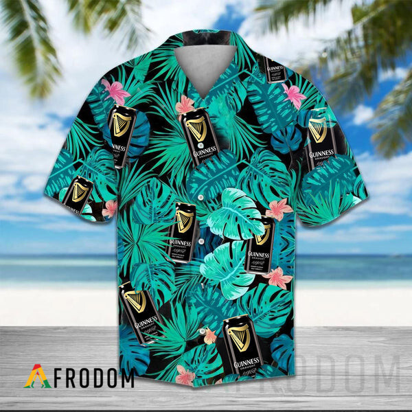 Green Tropical Palm Guinness Beer Hawaii Shirt HU