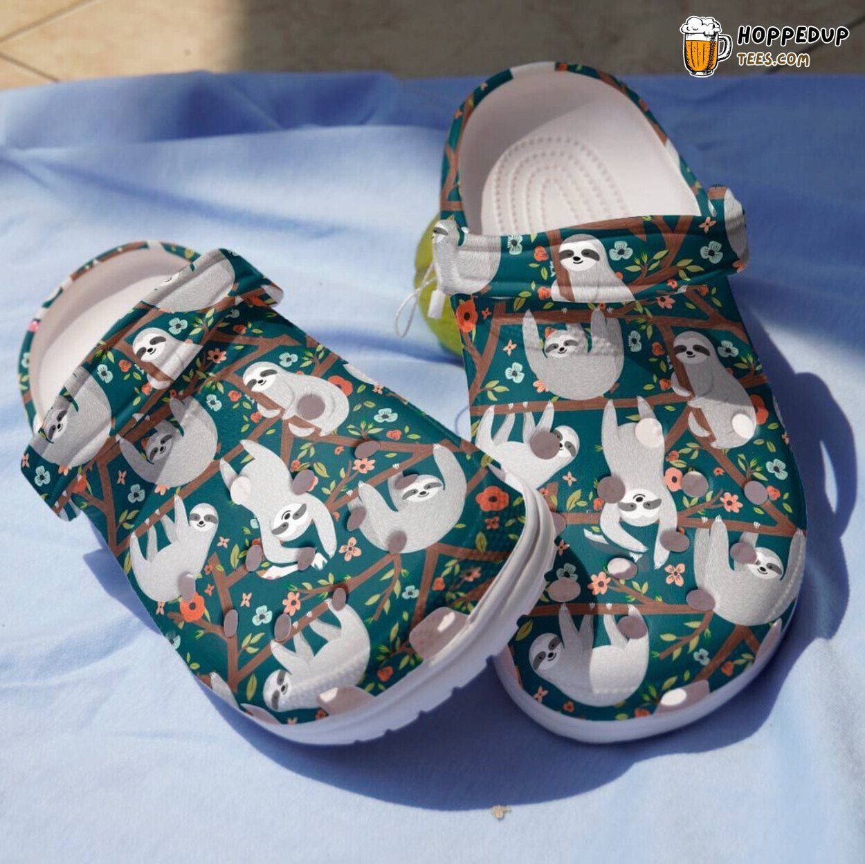 Grey Sloth Animal Tree Lover Gift Comfortable Rubber Clog Shoes
