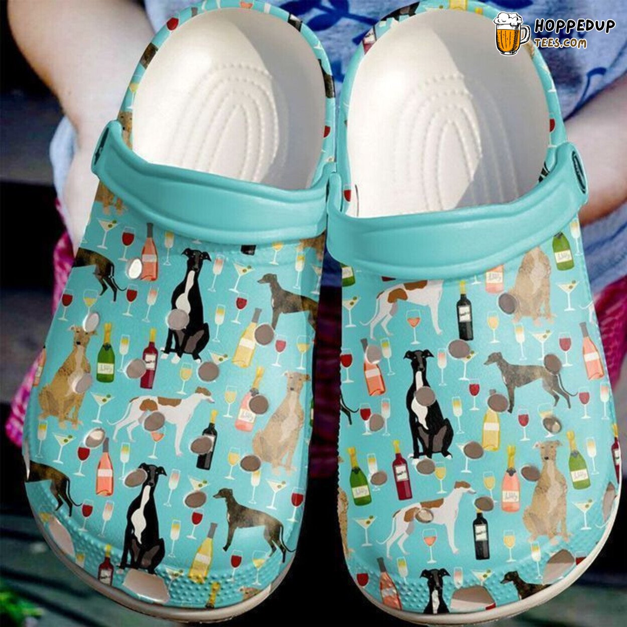 Greyhound Themed Comfortable Stylish Durable Clog Shoes