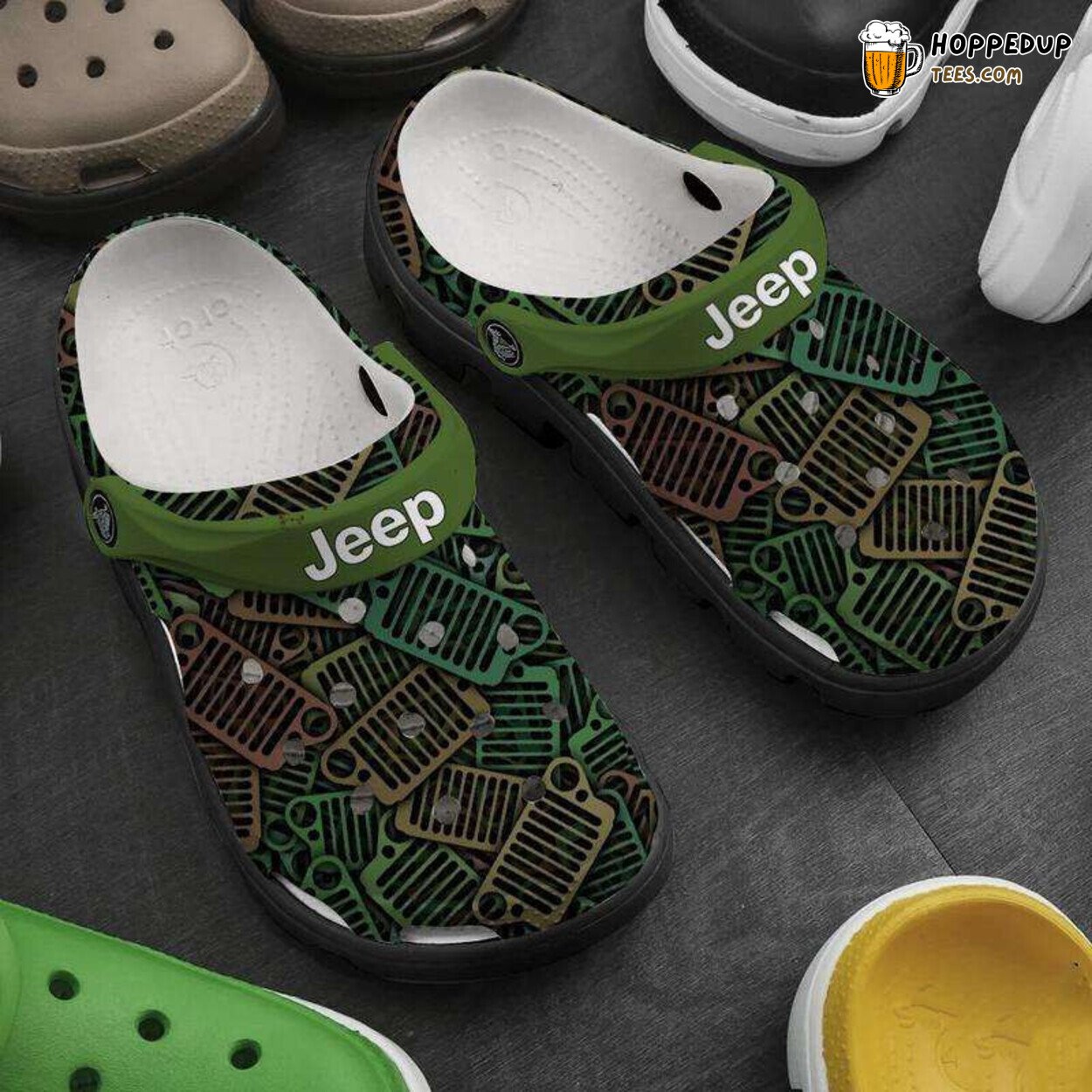 Grille Of Jeep Lover Themed Comfortable Unique Clog Shoes