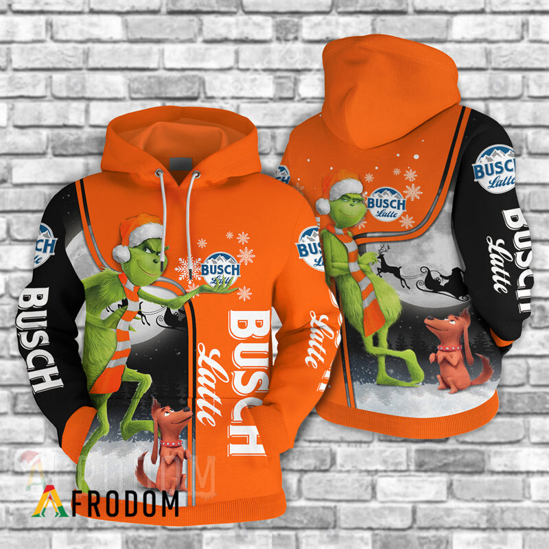 Grinch-Themed Busch Latte Fan Hoodie HU