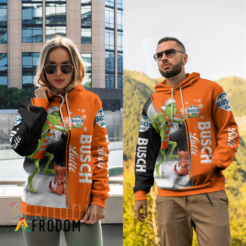Grinch Themed Busch Latte Hooded Sweatshirt HU