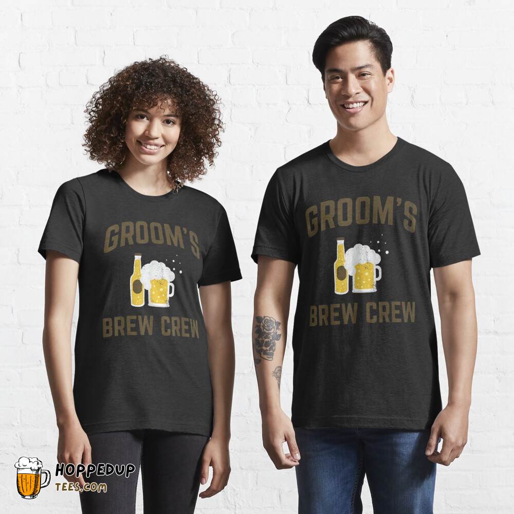 Groom’s Brew Crew Bachelor Party T-Shirt HU