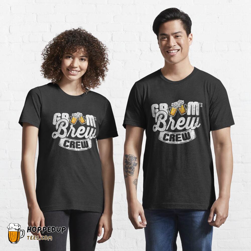 Grooms Brew Crew Best Man T-Shirt HU