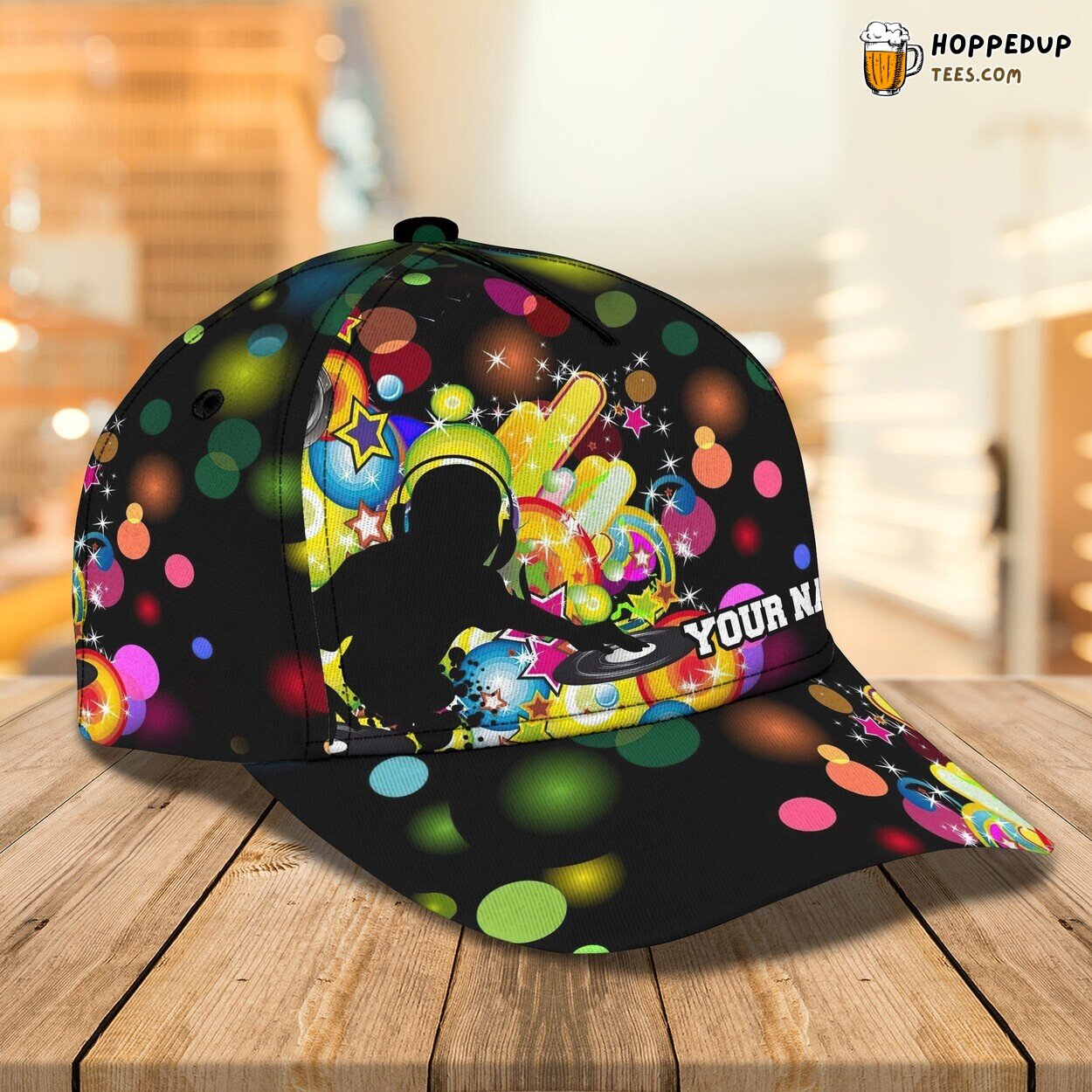 Groove to the Rhythms of the DJ Personalized 3D Classic Cap Showcase