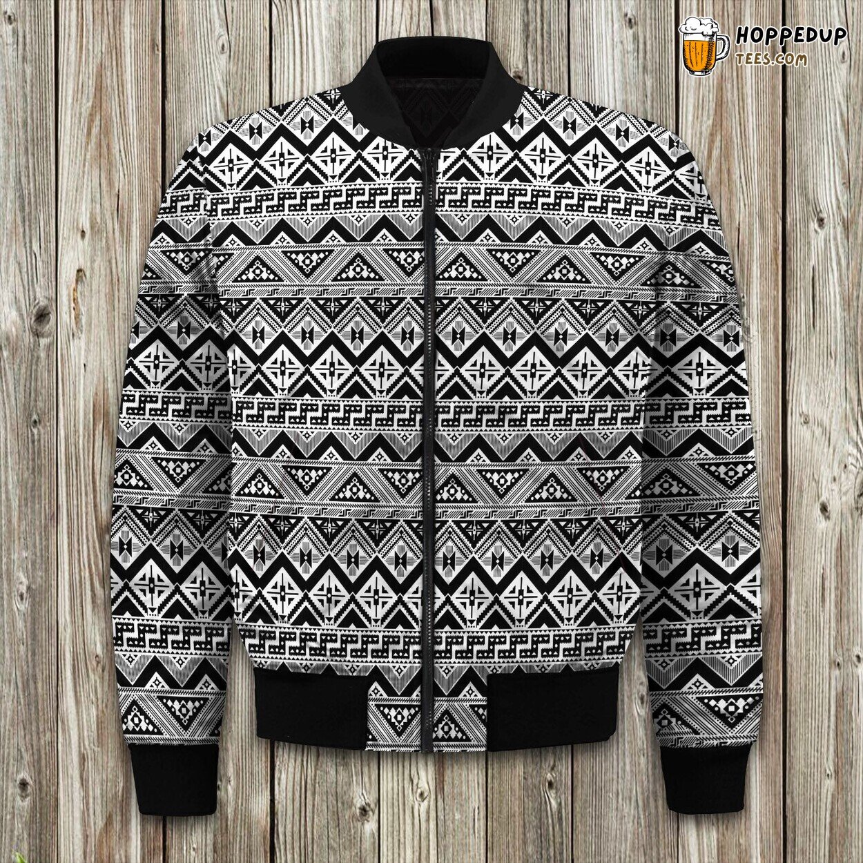 Guam Ethnic Style Pattern Bomber Jacket