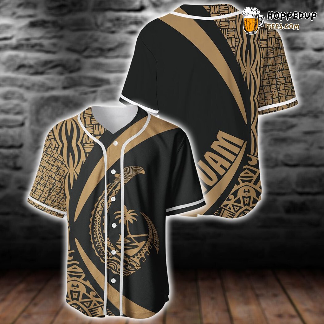 Guam Island With Natural Beauty And Tropical Forest Baseball Tee Jersey Shirts 3D