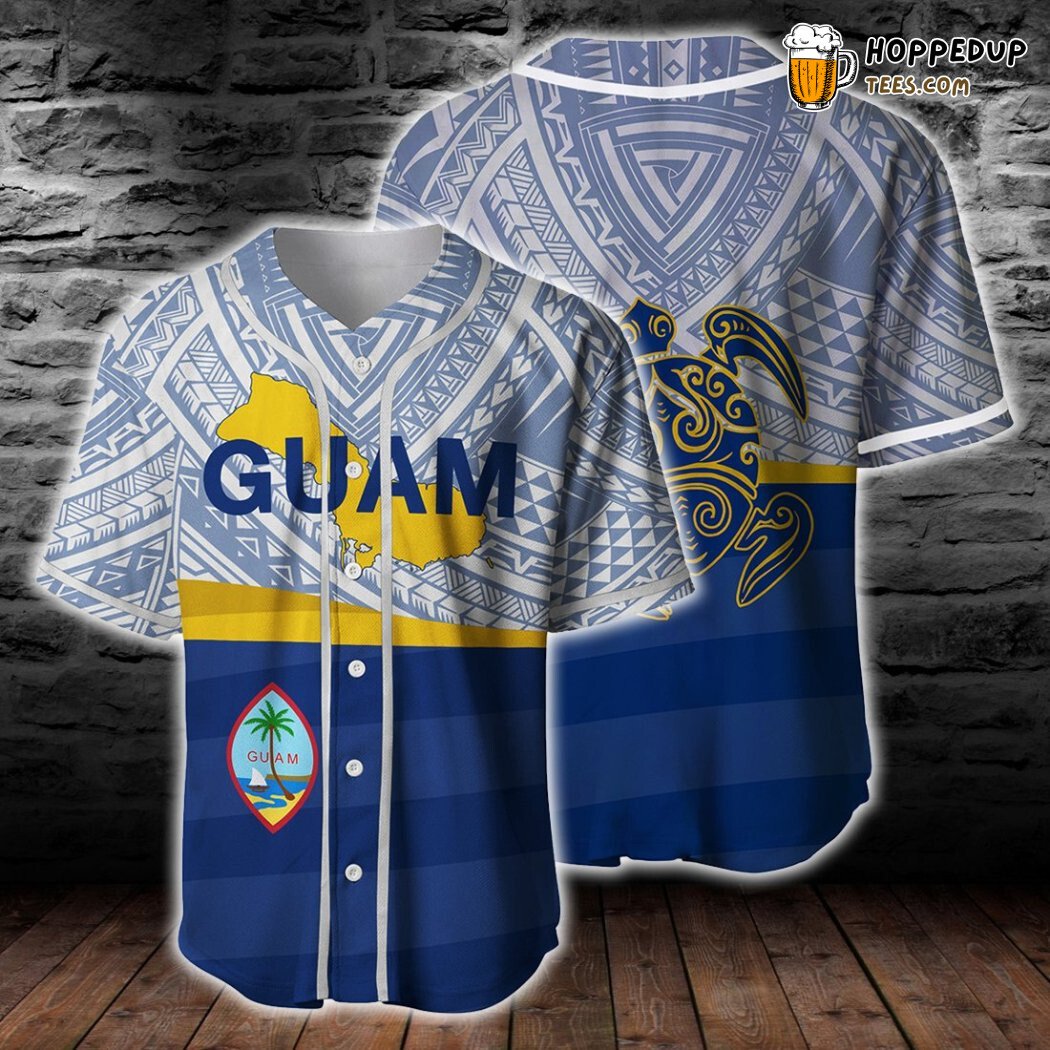 Guam islands Polynesian Hot Summer Baseball Tee Jersey Shirt Printed 3D