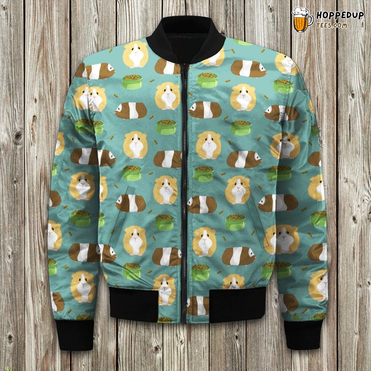 Guinea Pig Funny Pattern Bomber Jacket