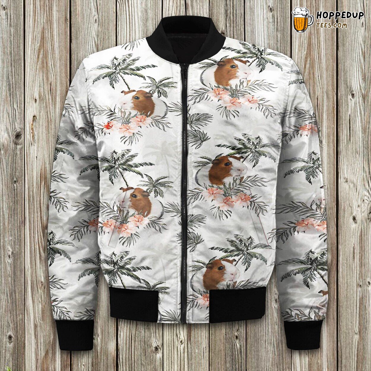 Guinea Pig Tropical Awesome Bomber Jacket