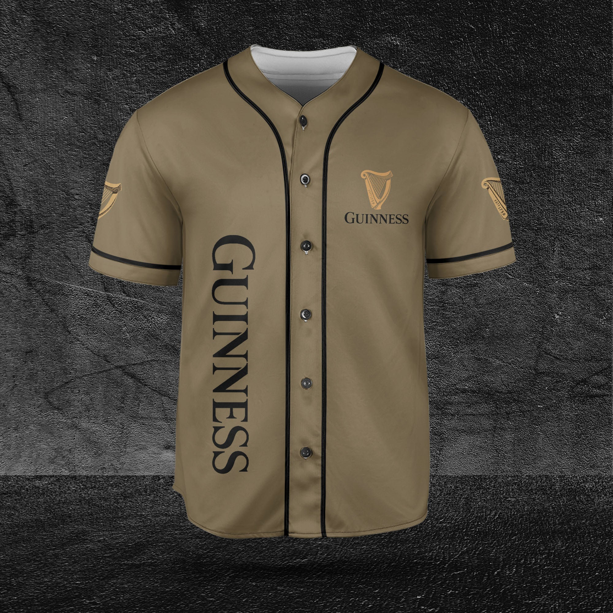 Guinness Baseball Jersey for Beer and Vodka Lovers HU