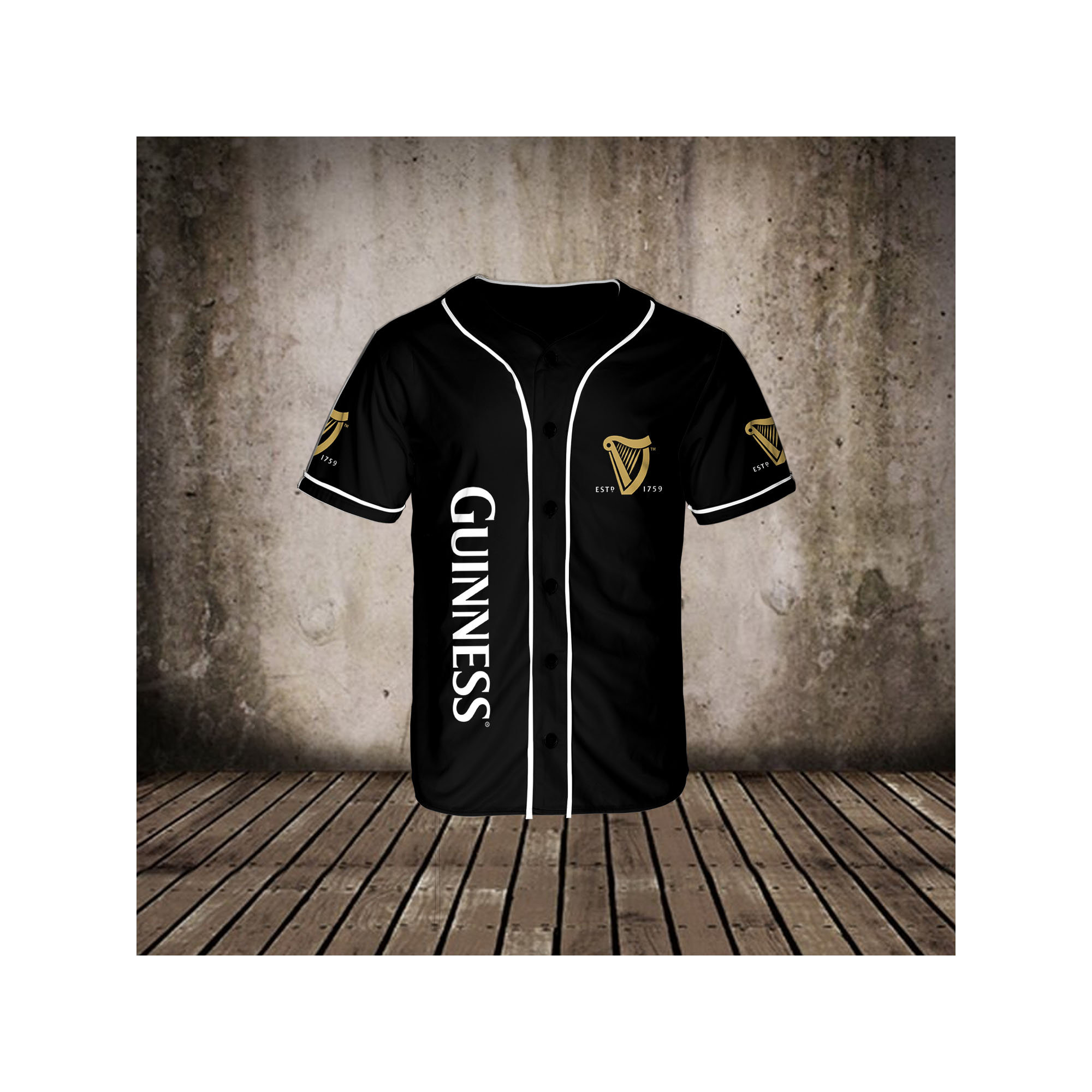 Guinness Beer Baseball Jersey T Shirt Beer Lovers HU