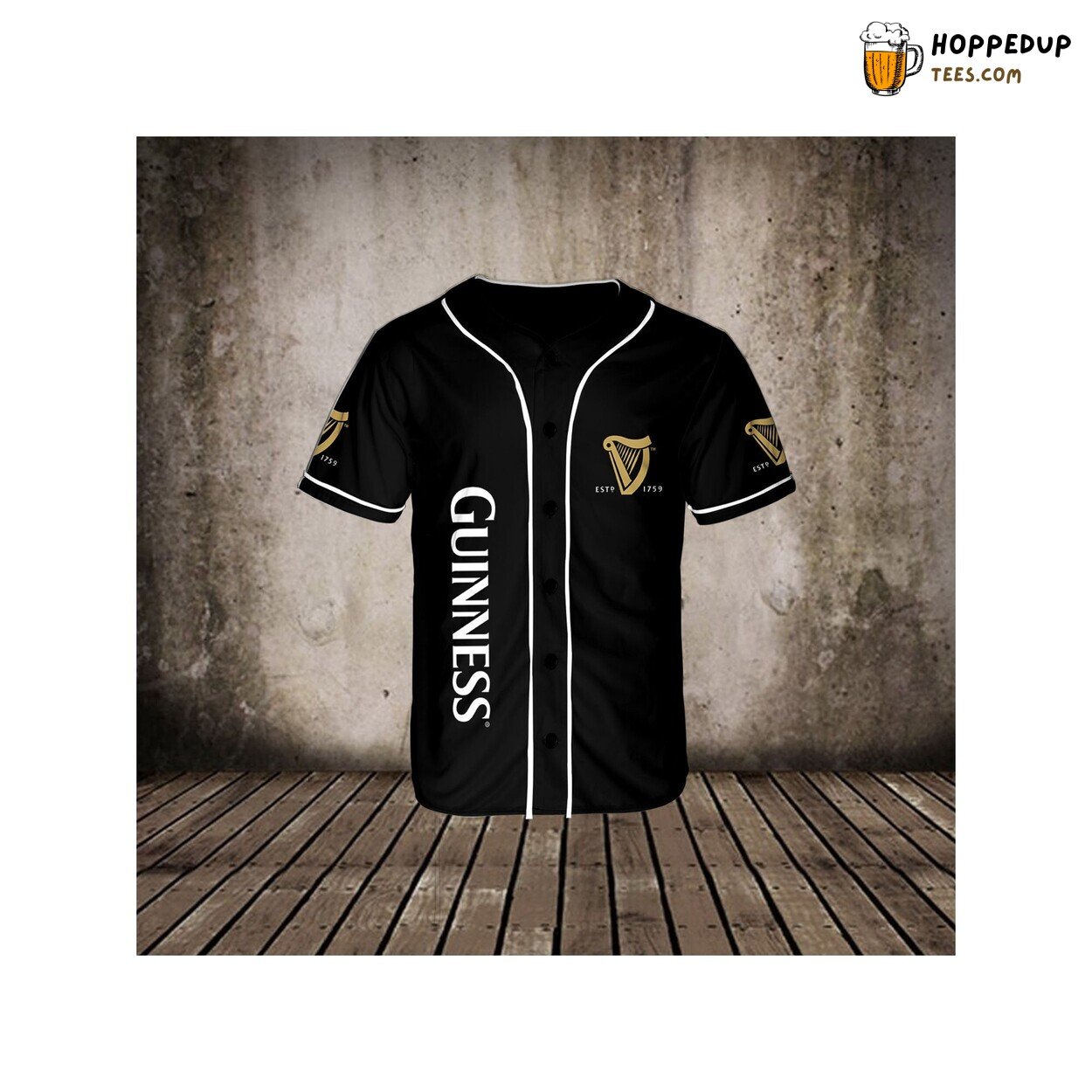 Guinness Beer Baseball Jersey T Shirt Vodka Beer Lovers Unique Design