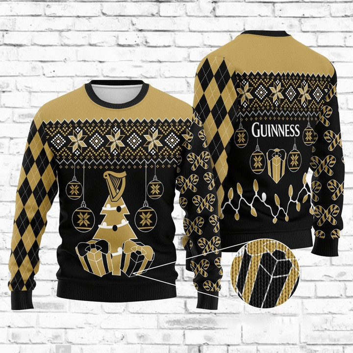 Guinness Beer-Branded Unique Christmas Sweater HU