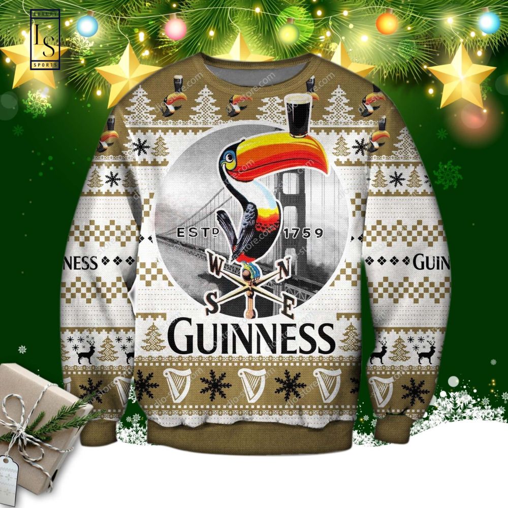 Guinness Beer Est 1759 Ugly Christmas Sweater HU