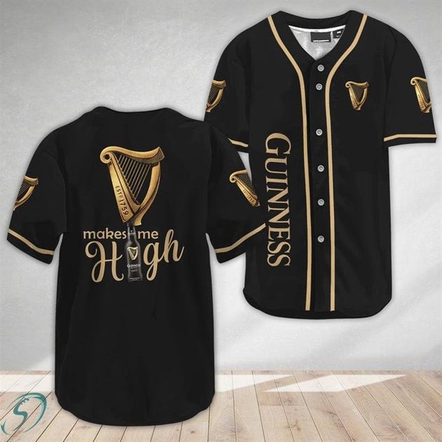 Guinness Beer Make Me High Baseball Jersey HU