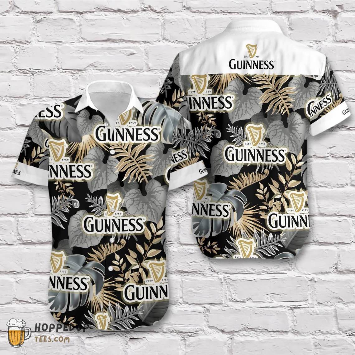 Guinness Beer Tropical Vibe Hawaiian Shirt