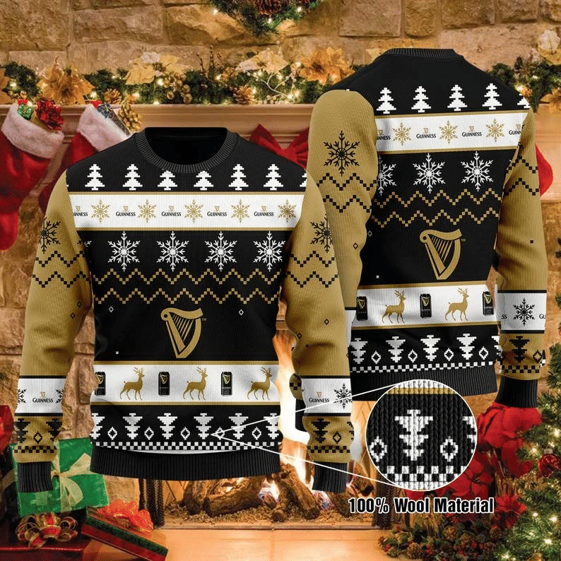 Guinness Beers Ugly Christmas Sweater HU