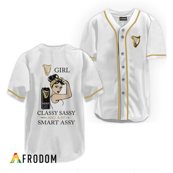 Guinness Classy Sassy And A Bit Smart Assy Baseball Jersey HU