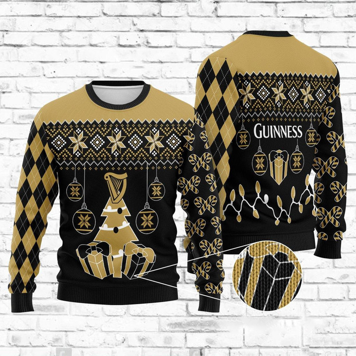 Guinness Crafted Beer Christmas Sweater HU