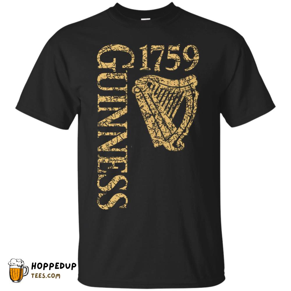 Guinness Distinct Text Worn Label Pattern T-Shirt HU