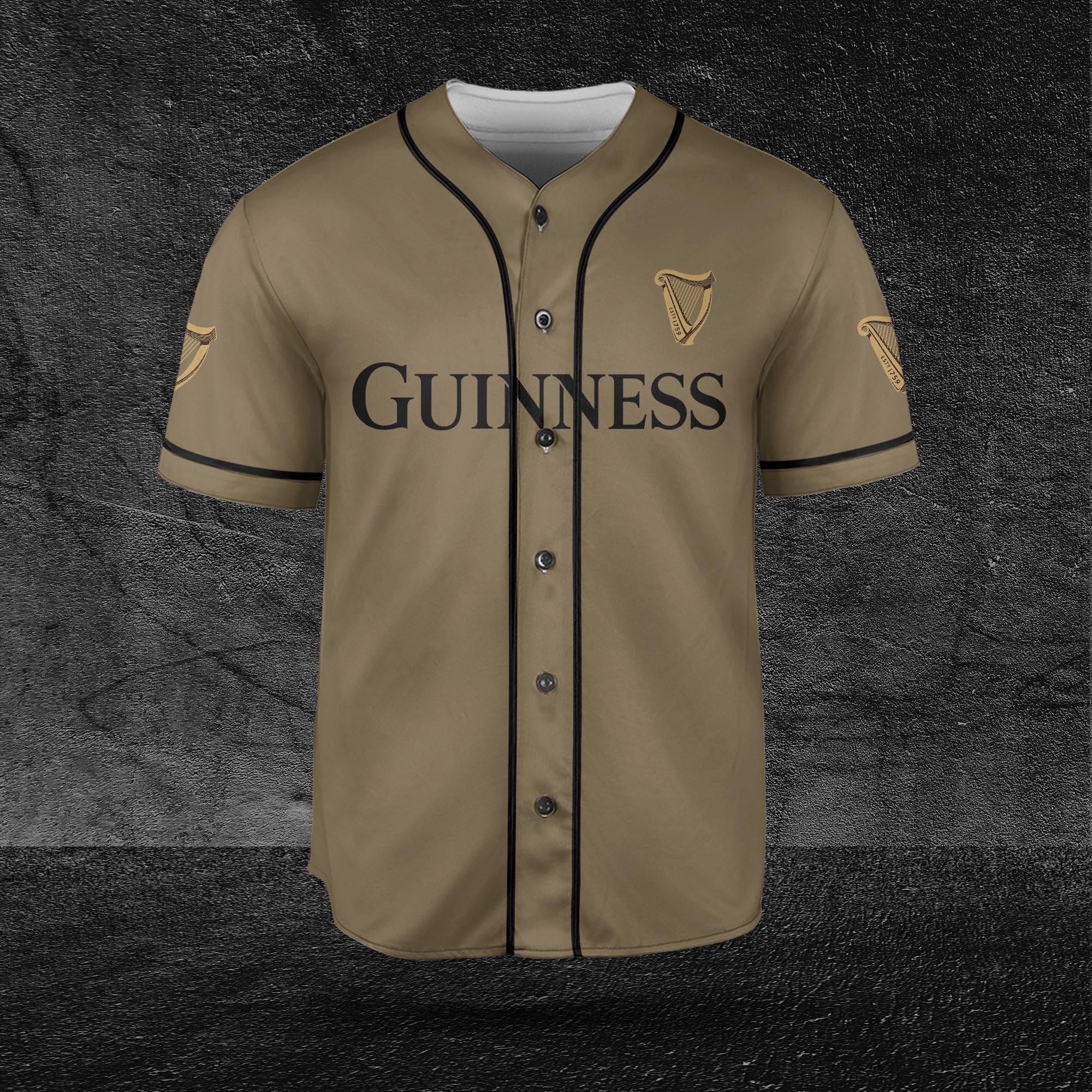 Guinness Horizontal Text Jersey for Beer Lovers HU
