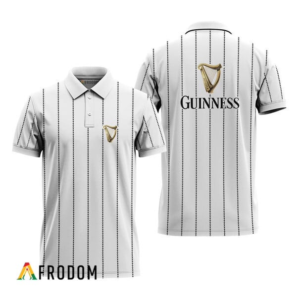 Guinness Polo With White Stripe Pattern HU