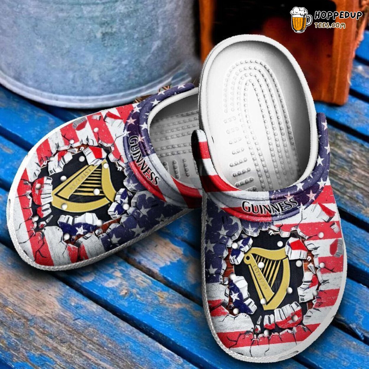 Guinness Themed Comfortable Unique Stylish Design Clog Shoes