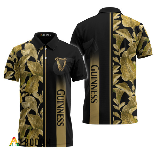 Guinness Tropical Palm Hawaiian Polo Shirt HU Guinness Tropical Palm Hawaiian Polo Shirt HU