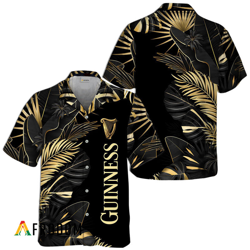 Guinness Tropical Palm Hawaiian Shirt HU