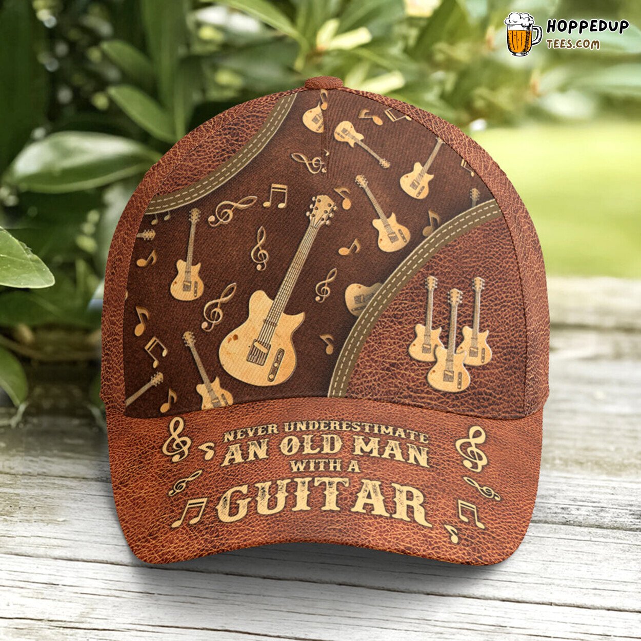 Guitar Enthusiast’s Dream Classic Leather Styled Baseball Cap Guitar Enthusiast’s Dream Classic Leather Styled Baseball Cap