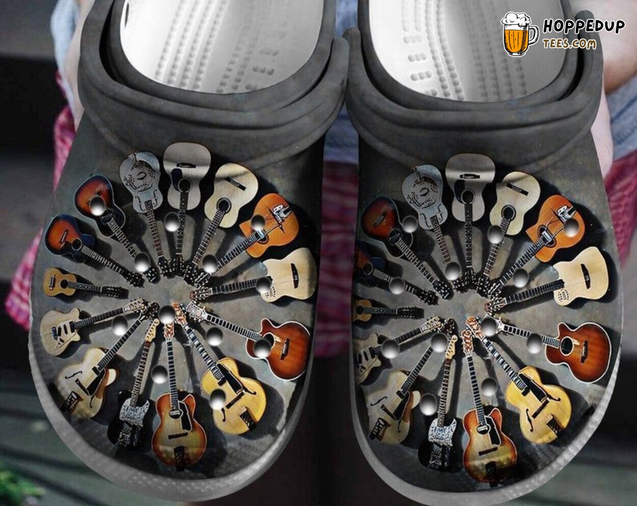 Guitar Lover Themed Comfortable Unique clog Shoes Special Design