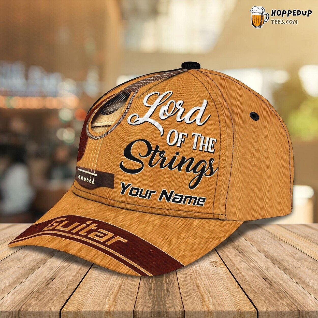 Guitar Melody Passion 3D Classic Cap Personalized Unique Name Design