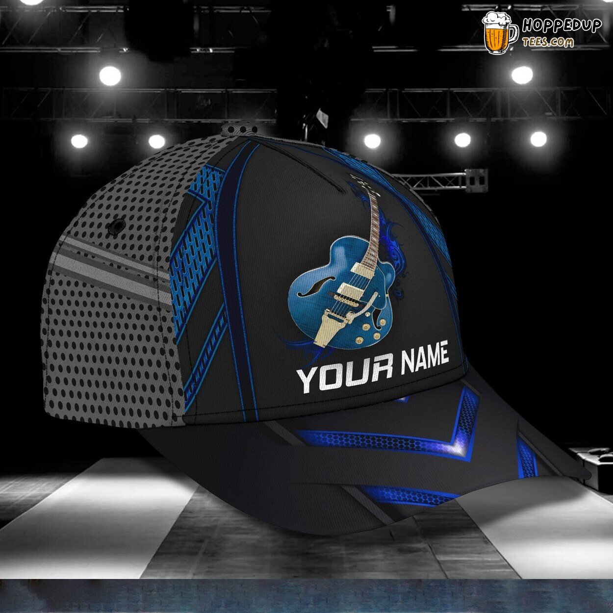 Guitar Unique 3D Classic Cap Personalized Name Elegant Premium Styling Guitar Unique 3D Classic Cap Personalized Name Elegant Premium Styling