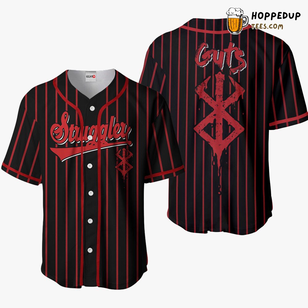 Guts Struggler Brand Sacrifice Anime Baseball Jersey Unique Design