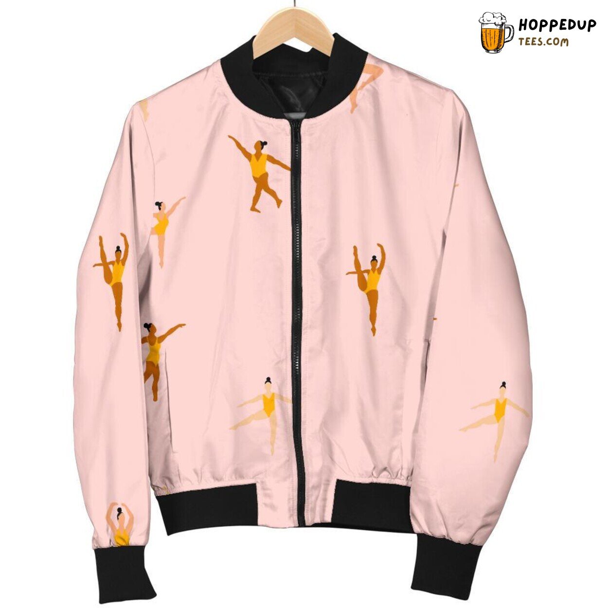 Gymnastics Elegance Display Men’s Bomber Jacket Unique Essence Pattern Art