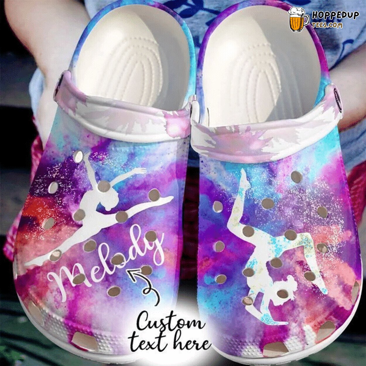 Gymnastics Girl Personalized Comfortable Unique Design Clog Shoes