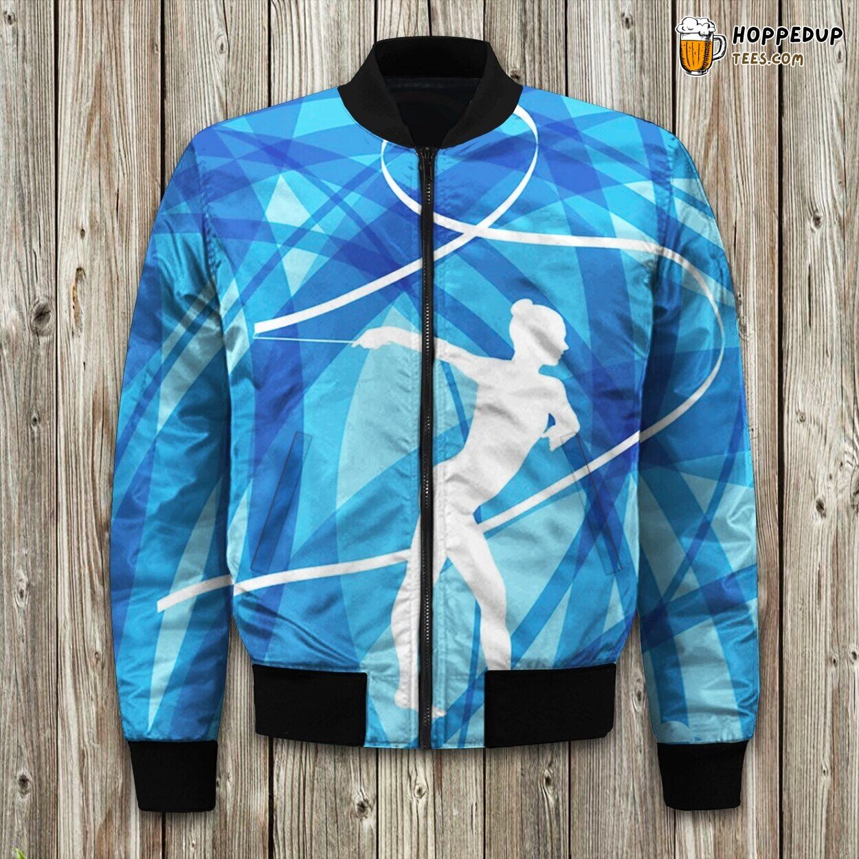 Gymnastics Lover Pattern Bomber Jacket