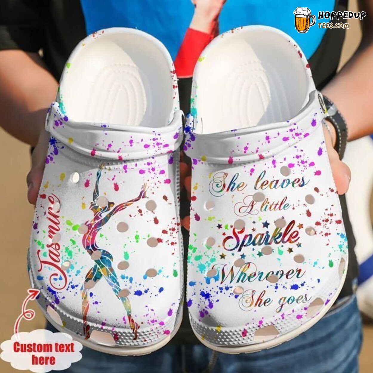 Gymnastics Personalized Girl Themed Unique Comfortable Clog Shoes