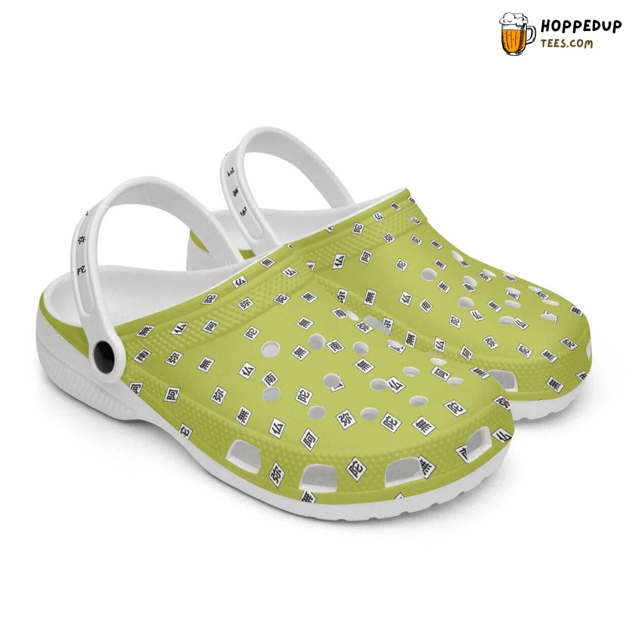 Gyomei Himejima Demon Slayer Themed Artistic Design Custom Clogs