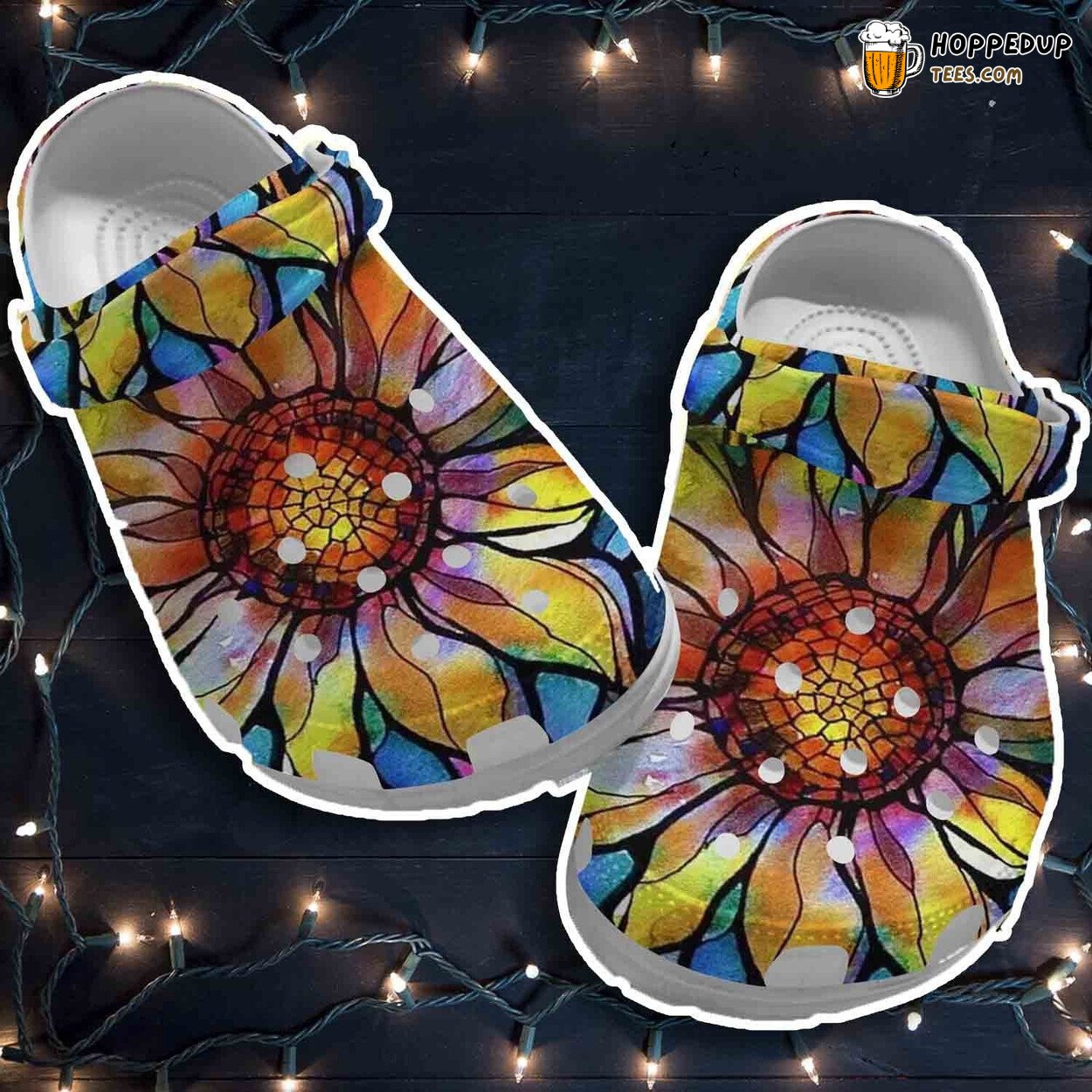 Gypsy Flower Hippie Themed Crocbland Clogs Young Girls Gifts