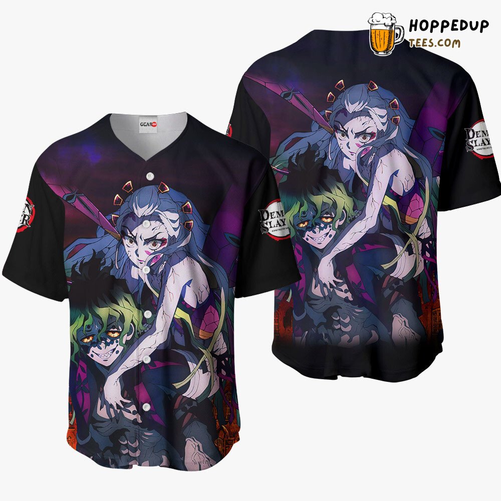 Gyutaro Daki Combo Unique Design Anime Baseball Jersey Distinctive Gyutaro Daki Combo Unique Design Anime Baseball Jersey Distinctive
