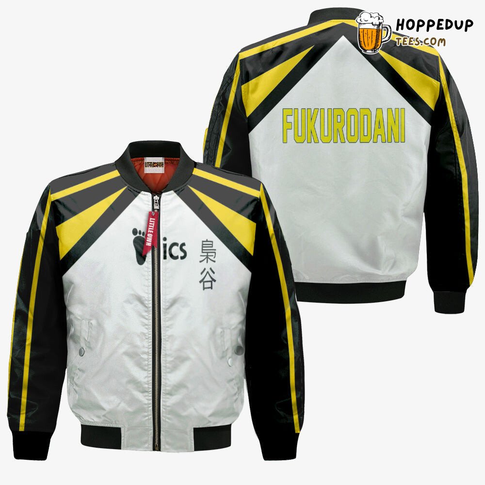 Haikyuu Fukurodani Team Inspired Unique Bomber Jacket Design