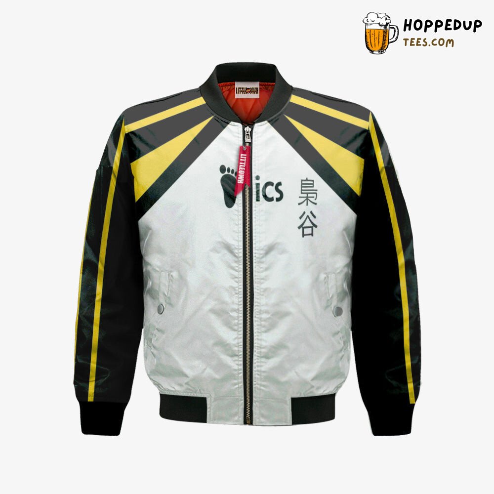 Haikyuu Fukurodani Team Inspired Unique Bomber Jacket Design