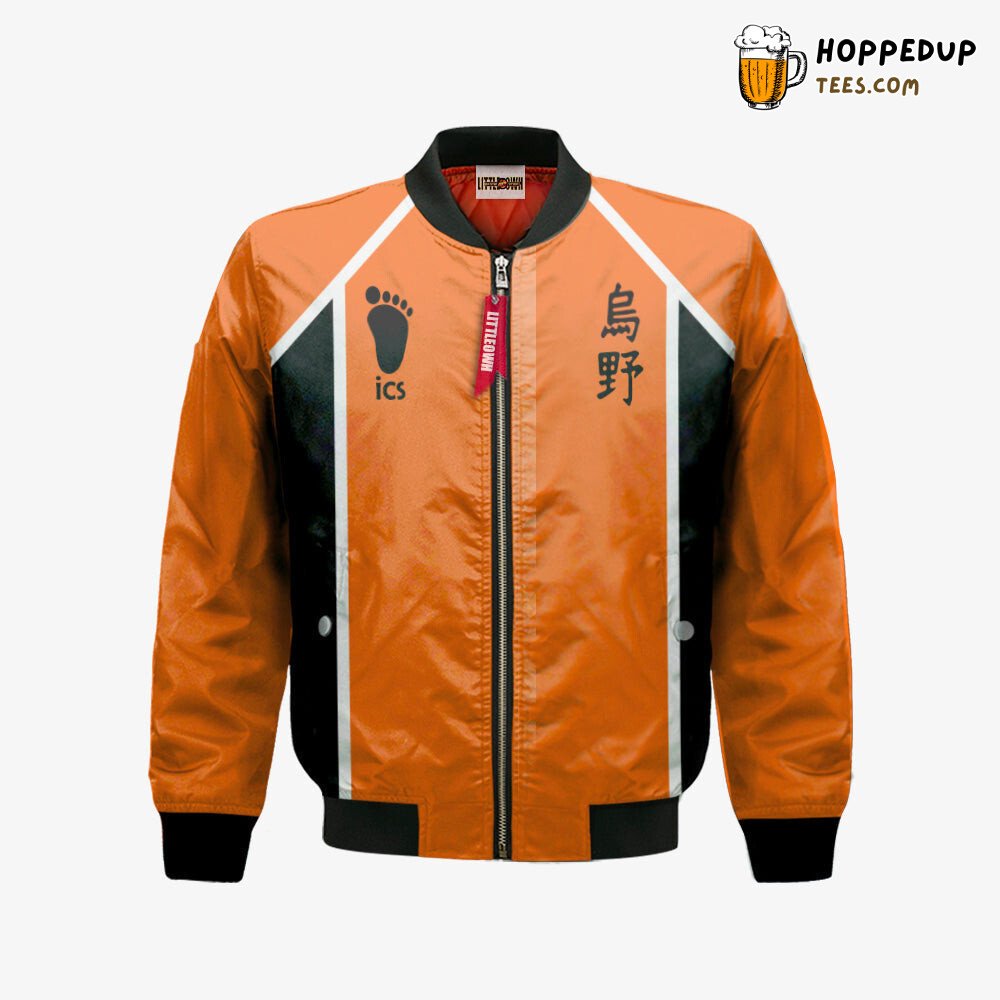 Haikyuu Inspired Karasuno Libero Unique Bomber Jacket Design