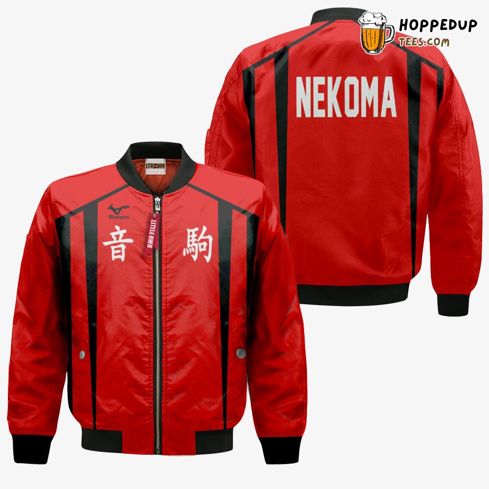 Haikyuu Inspired Nekoma High Custom Exclusive Bomber Jacket Look