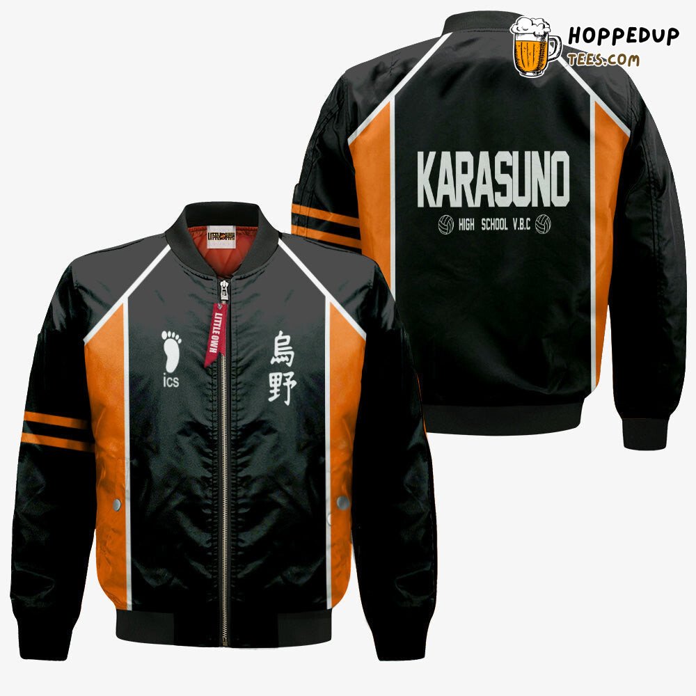 Haikyuu Karasuno Elite Team Inspired Sports Bomber Jacket Edition