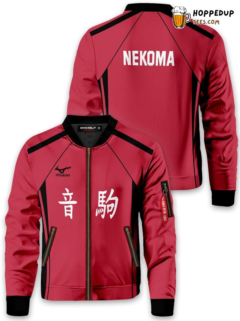 Haikyuu Nekoma Themed Exclusive Design Unique Bomber Jacket Collection