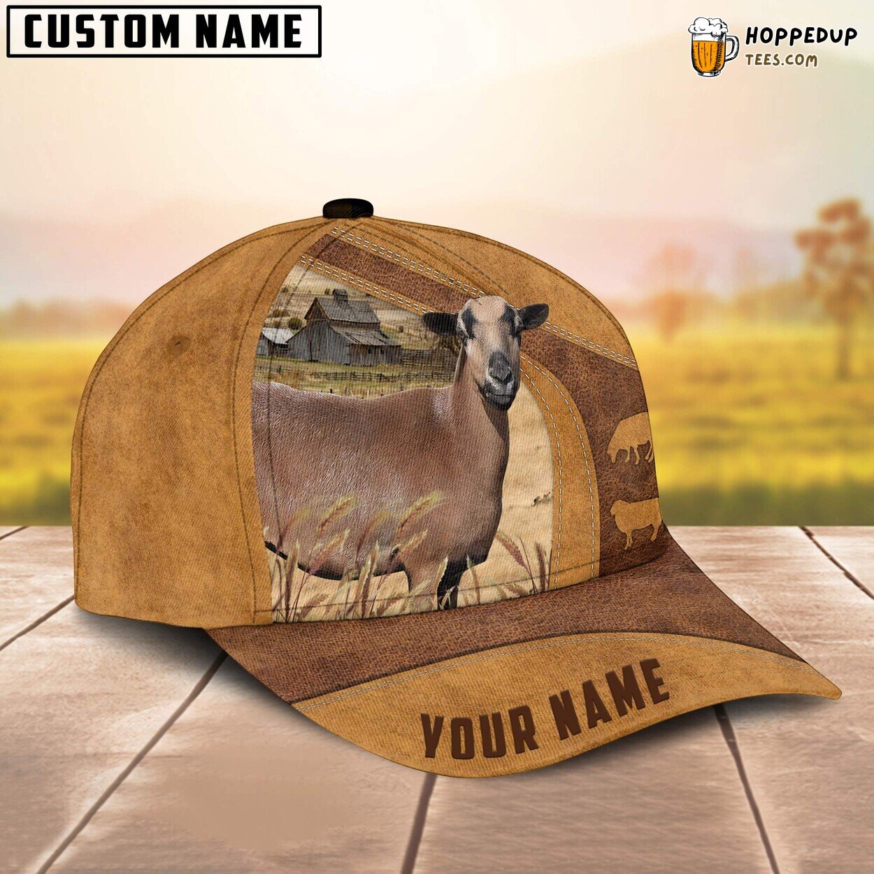 Hair Sheep Custom Name Cap Cattle Design Farm Baseball Enthusiast Choice Hat